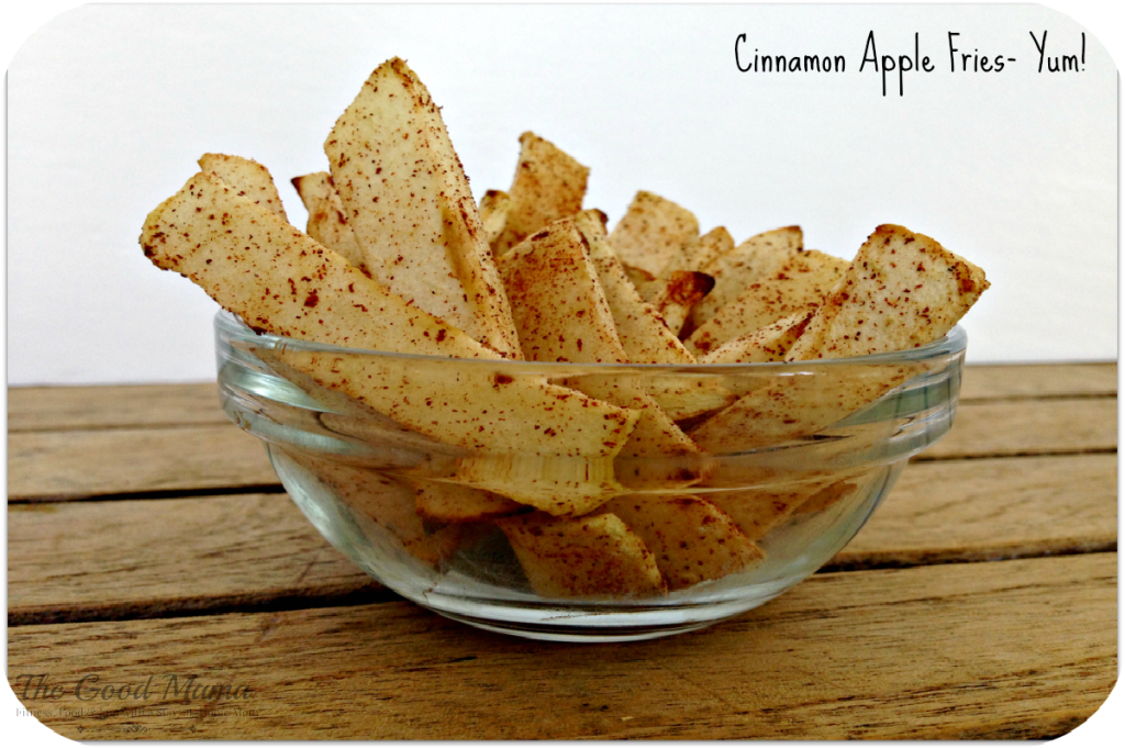 Cinnamon apple fries via http://www.thegoodmama.org