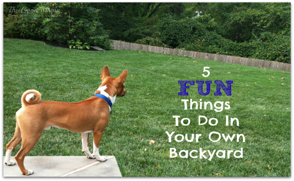 5 Fun Things to Do in Your Own Backyard - The Good Mama