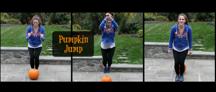 Fat Burning exercises with a pumpkin