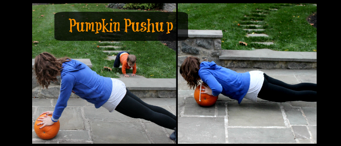 Fat Burning Exercises with a Pumpkin