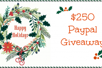 Happy Holidays Paypal Giveaway for $250!
