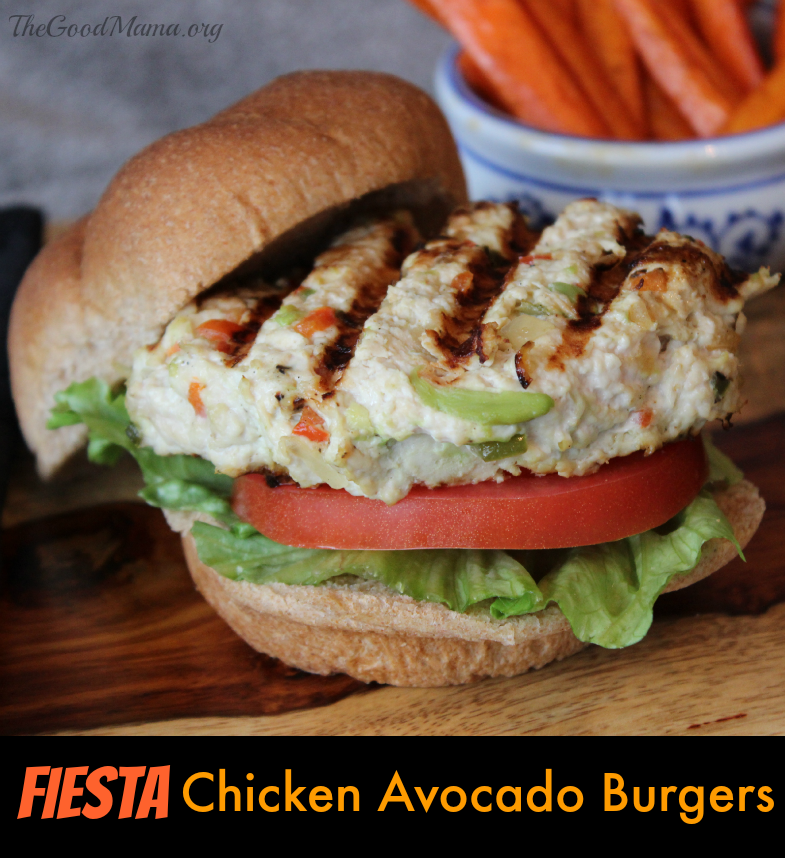 Fiesta Chicken Avocado Burger Recipe
