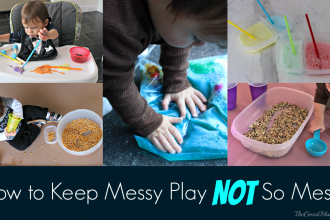 How to Keep Messy Play Not So Messy