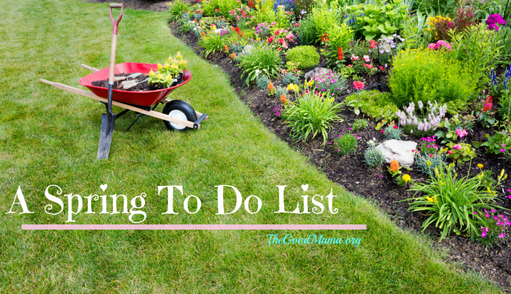 A Spring to Do List- Lots of activities for you and your toddler