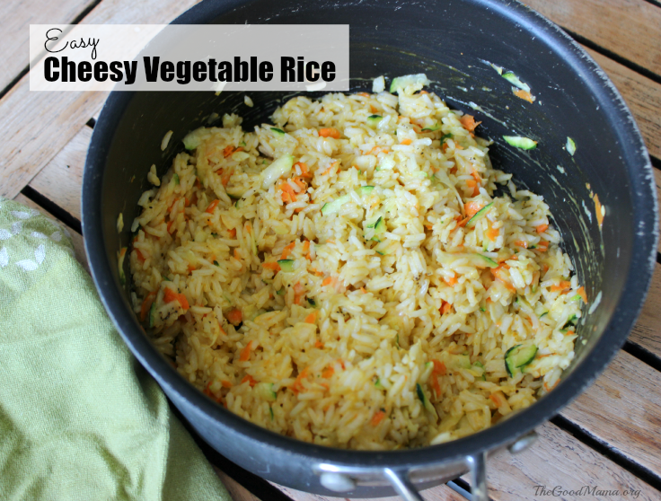 Cheesy Vegetable Rice Recipe