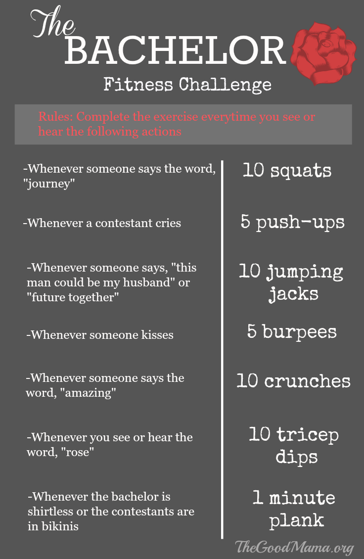 The Bachelor Fitness Challenge