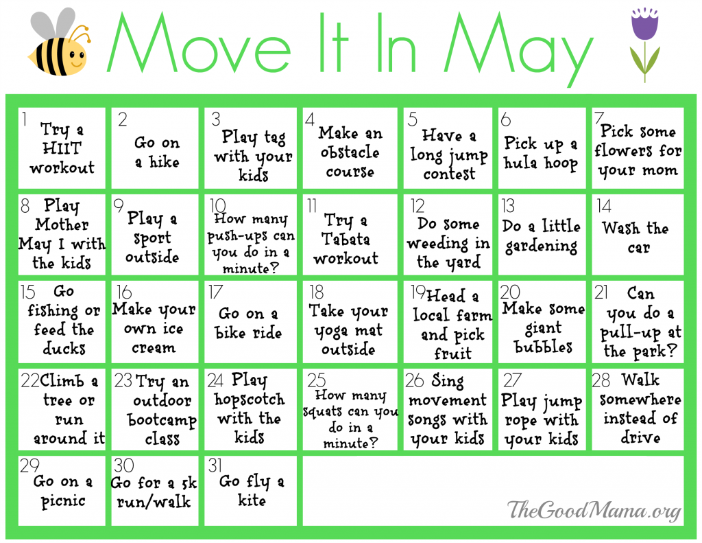 31 Ways to Move It In May 