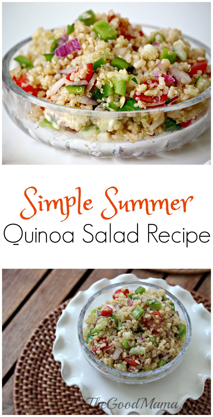 Simple Summer Quinoa Salad Recipe- So refreshing and tasty