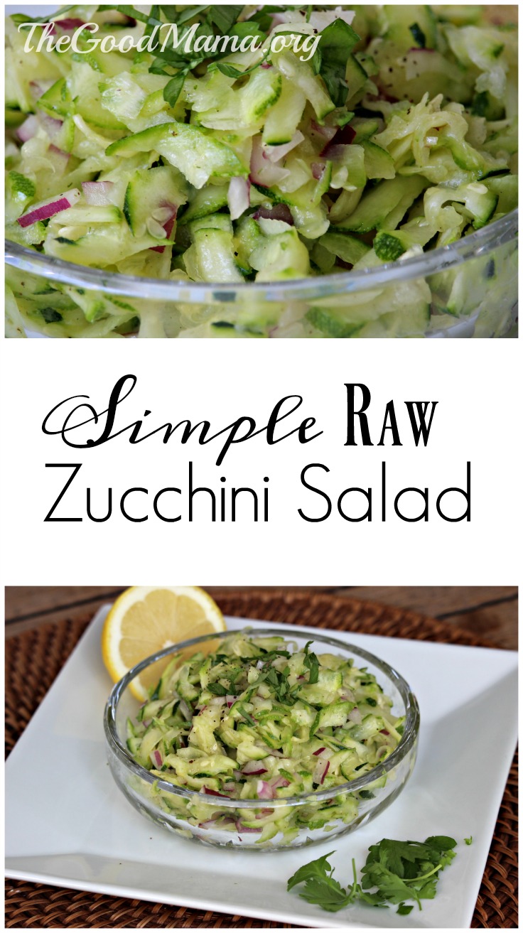 Simple Raw Zucchini Salad Recipe