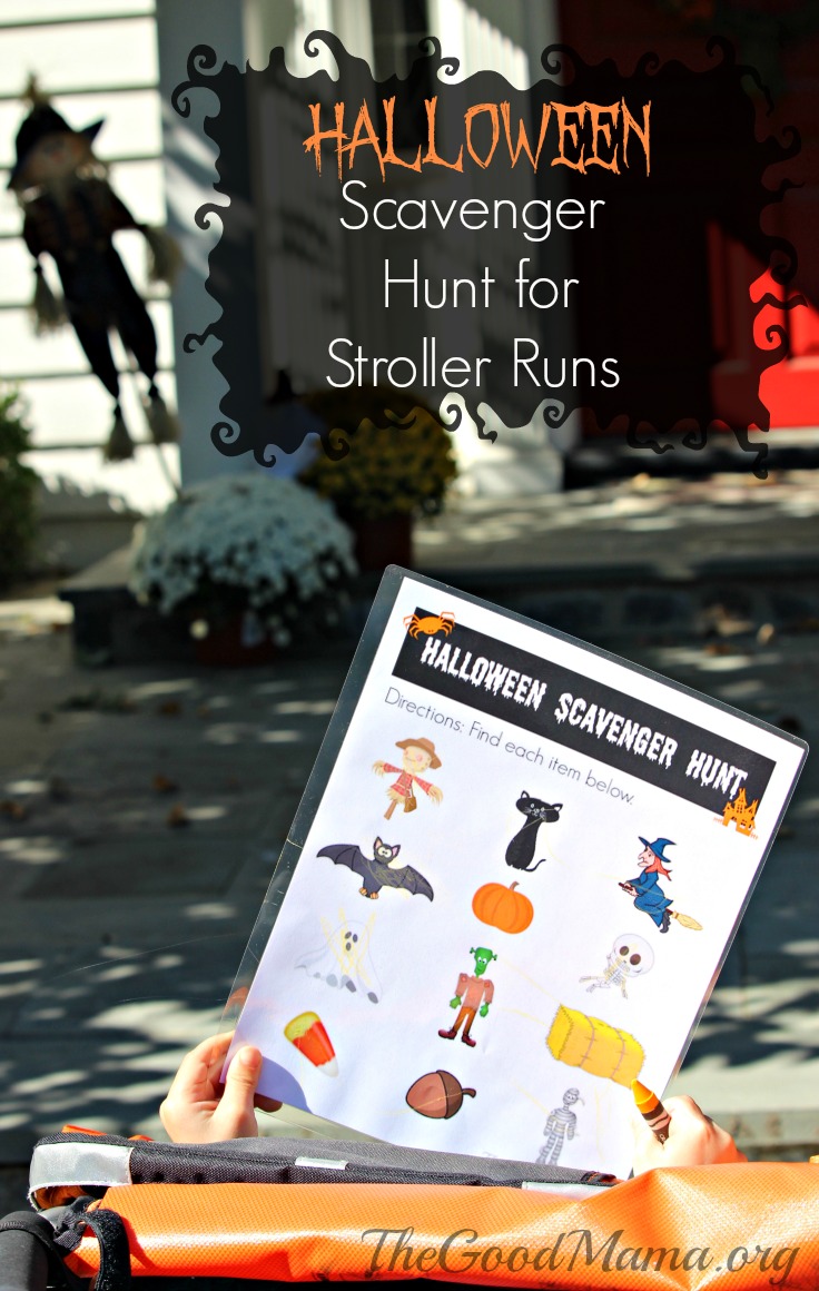 Halloween Scavenger Hunt for Stroller Runs