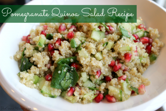 Pomegranate Quinoa Salad Recipe- perfect for the Holiday season