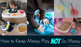 How to Keep Messy Play Not So Messy