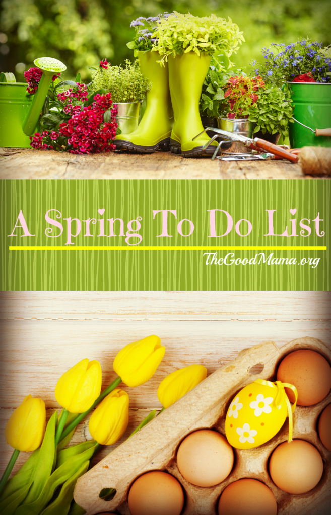 A Spring To Do List - The Good Mama