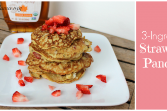 3 Ingredient Strawberry Pancake Recipe