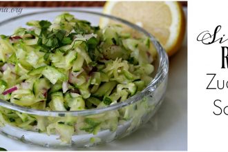 Simple Raw Zucchini Salad recipe